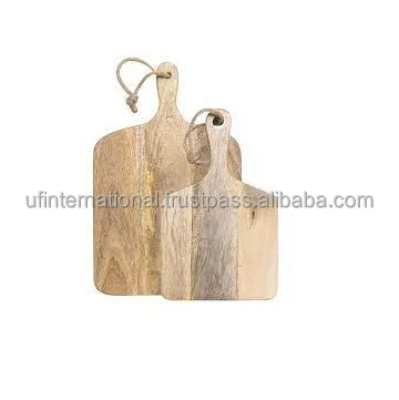  Разделочная доска из 100% натурального дерева и пиццы поднос для сервировки еды с ручкой на продажу