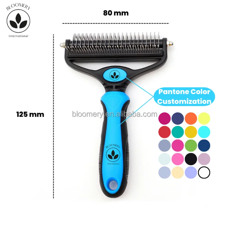 Professionally Create Your Own Brand Custom Pet Dematting Comb for Cats And Dog