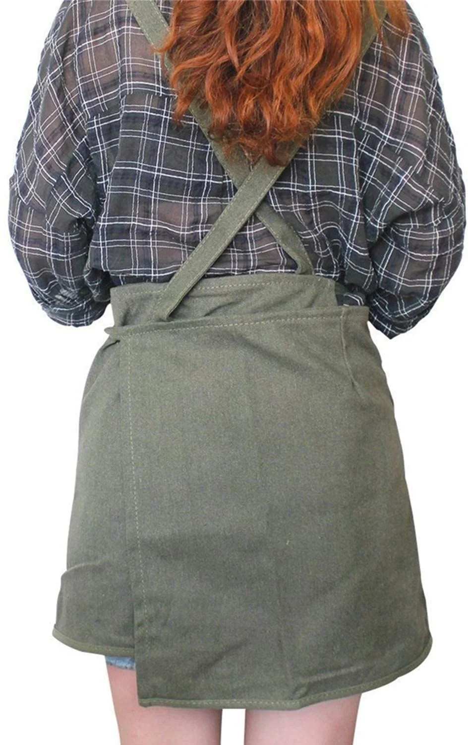 Adjustable Artist Apron with Pockets Waxed Canvas Painting Aprons with Tool Organizer pockets for Arts Gardening