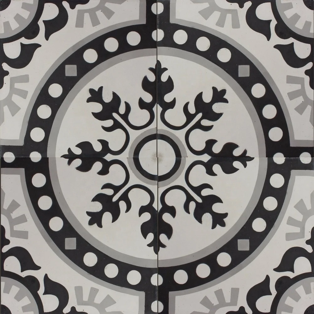 Building Material Tiles for Floor Encaustic Handmade Cement Tiles  Has Good Thermal Insulation