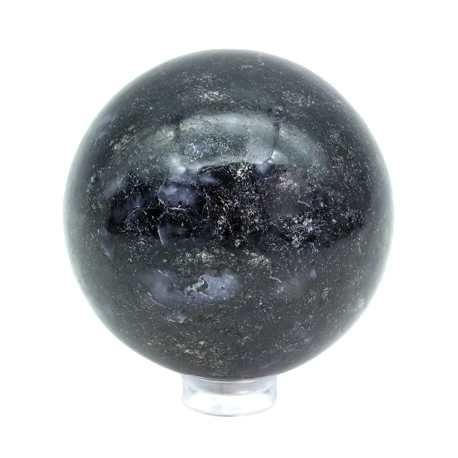 High Quality Iolite Sphere Reiki Charged Powerful Psychic Energy Improves Relationship Enhance Intuition Opens Third Eye Ease Mi