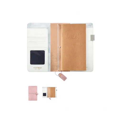 Wholesale Travel Business A5 A6 A7 Cute Pu Leather Notebook A7 With Booklet inserts