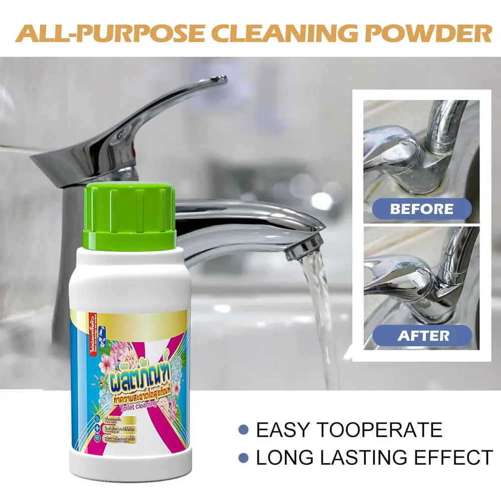 200g Stainless Steel Kitchenware Clean Kitchen Detergent Utensils Thailand Foaming Powder Toilet Cleaners Eco Friendly