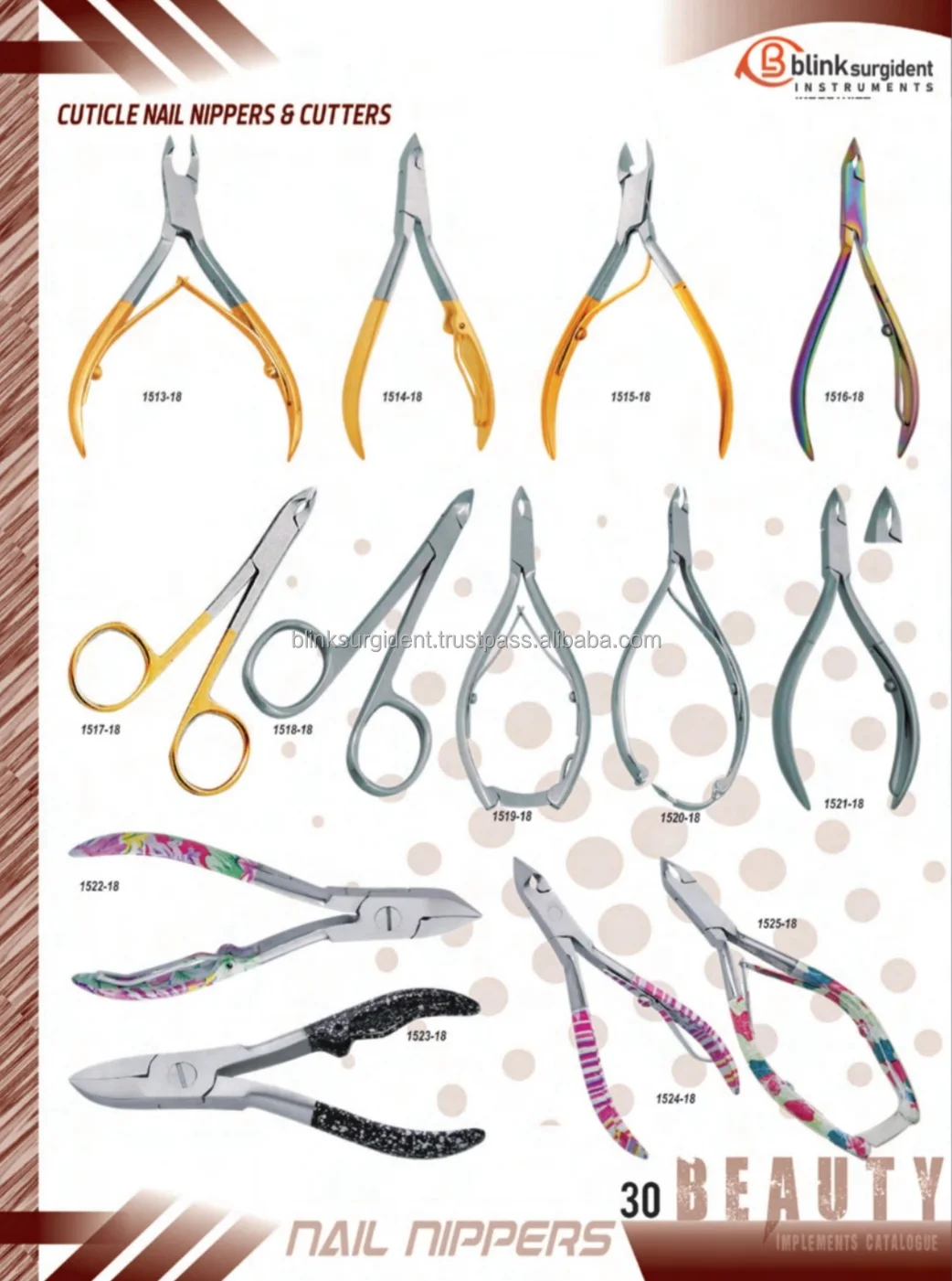 Nail Side Cutter High quality manicure tools silver nail cuticle nipper professional stainless steel cuticle cutter trimmer