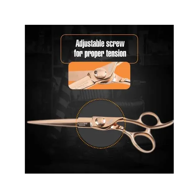 Powerful Salon Hair Thinning Scissors Wet and Dry Cutting Barber Supplies with Steel Handle Sharp Blade Tip Expert Beauty Tool