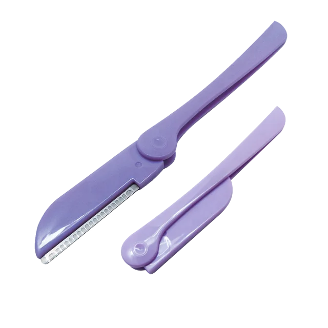 Hot Selling Excellent Quality Plastic with stainless steel razor blade  Folding Eyebrow Shaver For Shaving Eyebrow