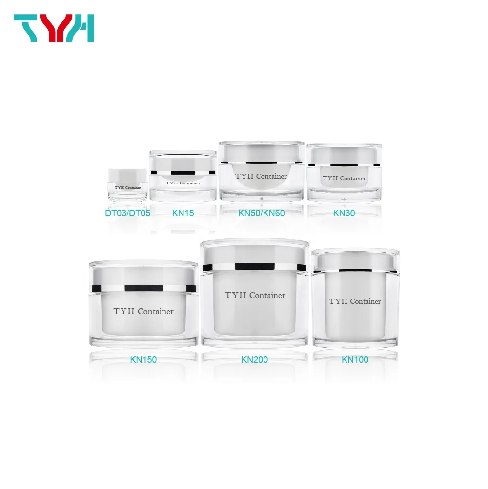 durable design jars  cream jar 50 ml in double wall with cosmetic