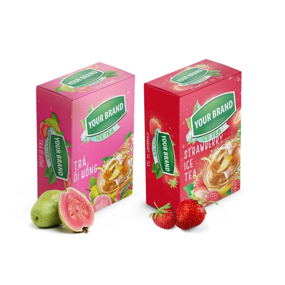 Услуги Private Label passy Fruit ледяной чай порошок смешанный энергетический 10 18 пакетиков в коробке розовый напиток Из Гуавы