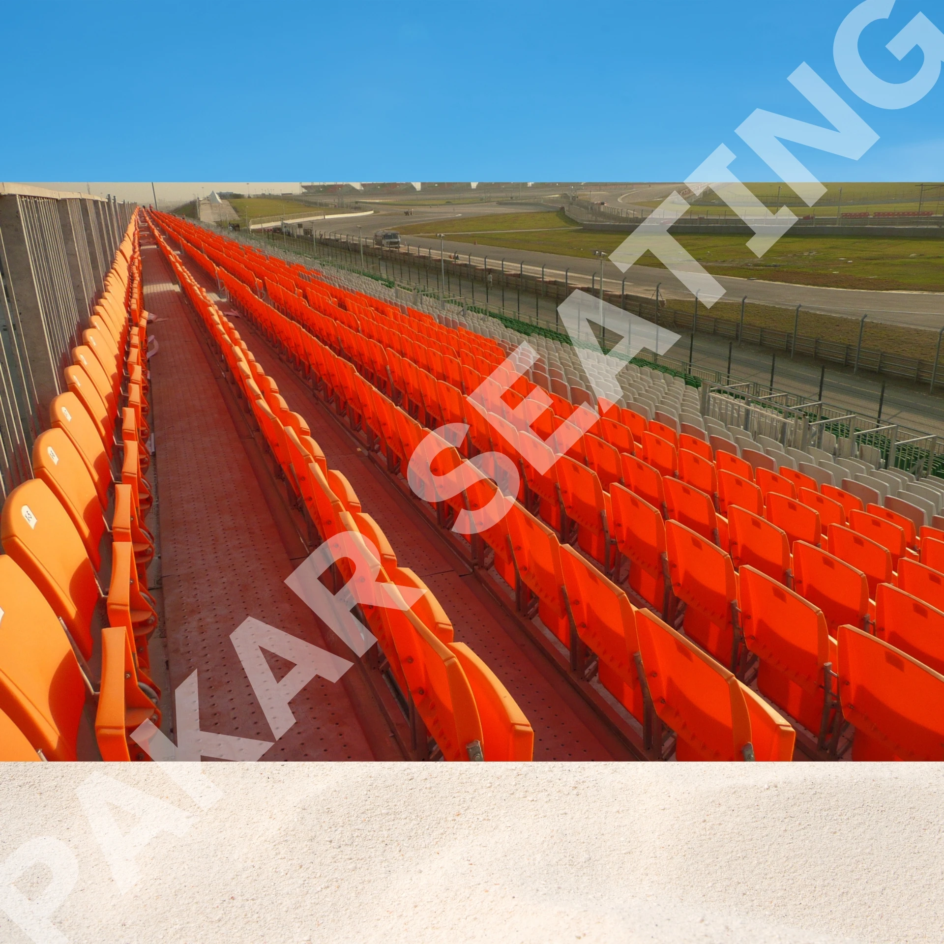 Bleachers for Oval Football Stadium Seating Solution