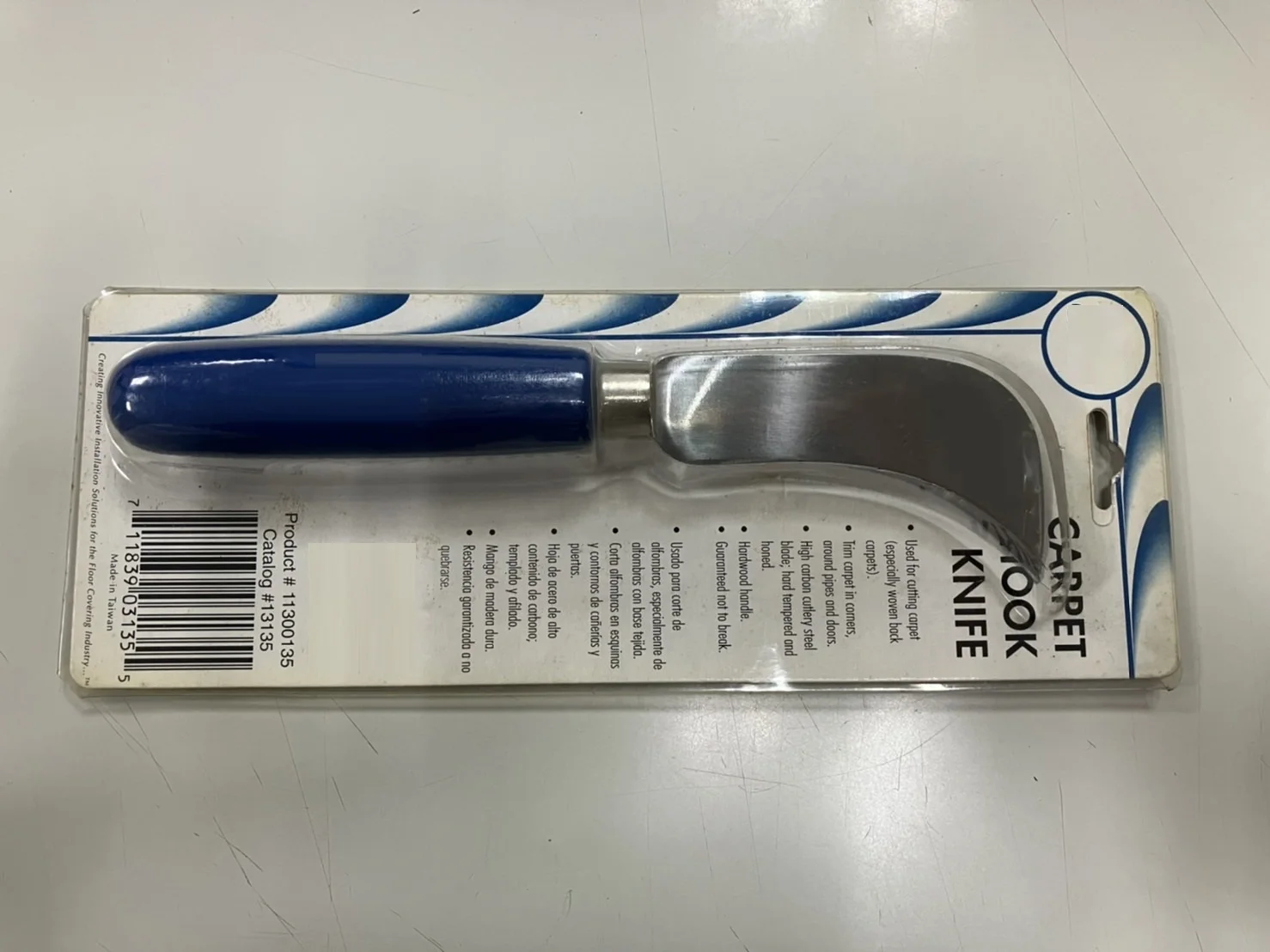 Hardwood handle linoleum knife Carpet knife