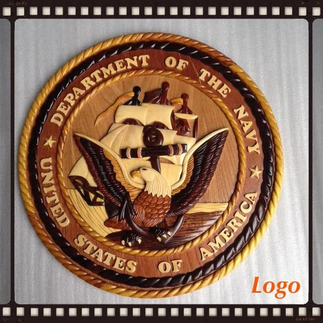 Вьетнамская фабрика деревянный резной логотип дешевый с крючком круглый