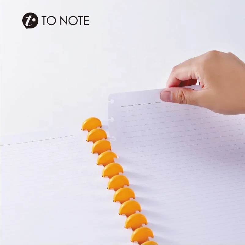 Plastic DIY Disbound Discs Mushroom Hole Binder Binding Ring Notebook