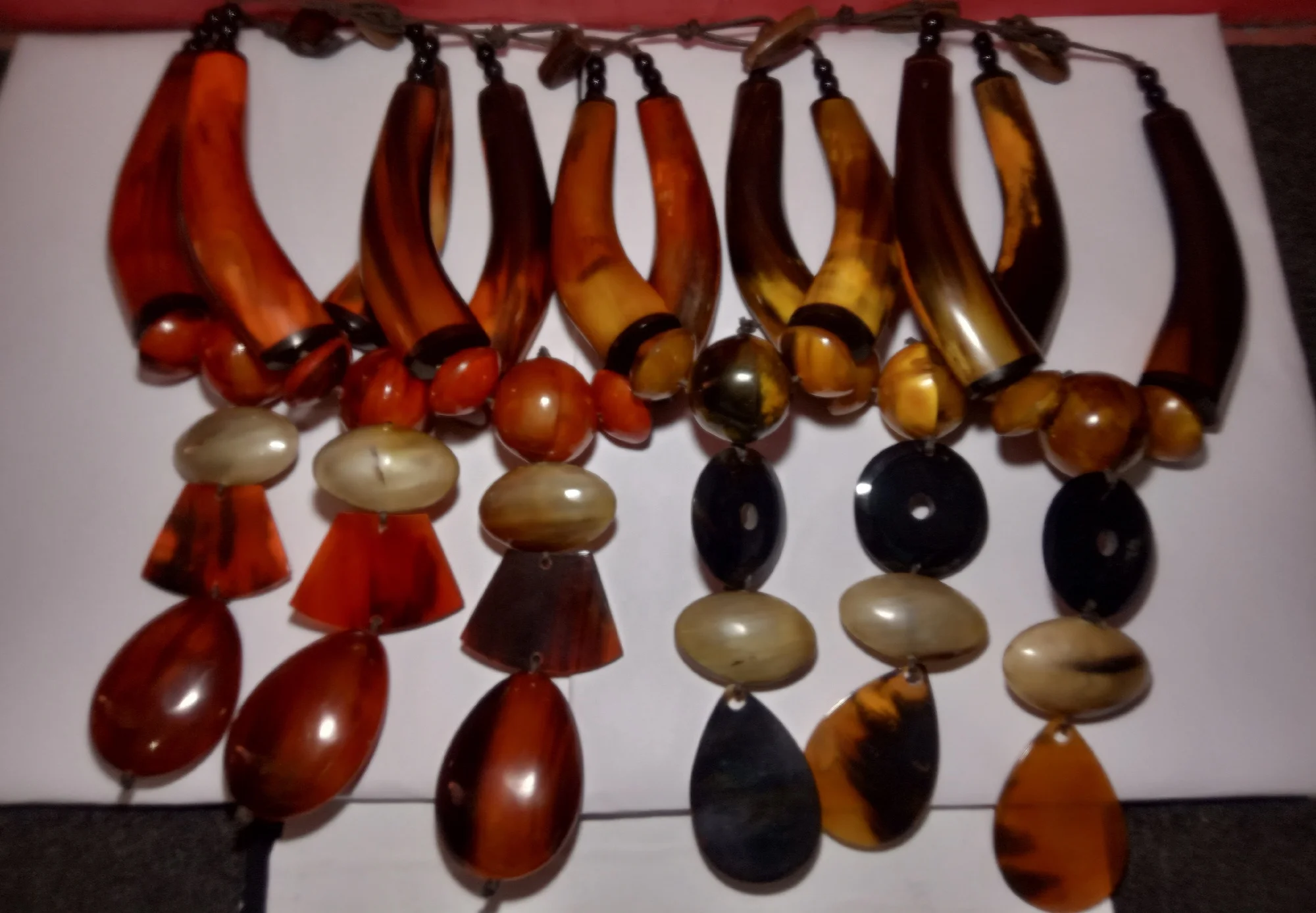 Vintage New look Buffalo Horn Long Boho Fashion Necklace Large Size Bohemian Neck Chains for Women Boho Fashion Necklace