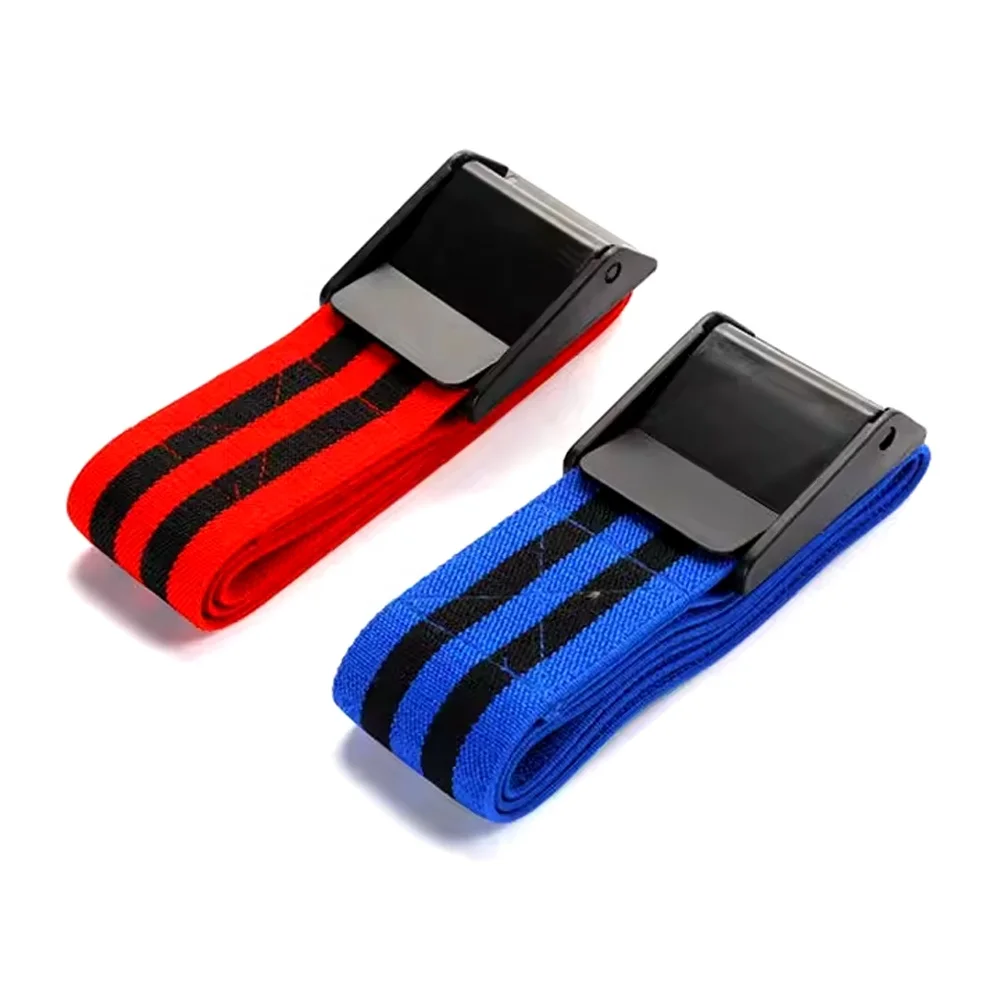 Comfortable BFR Blood Flow Restriction Training Bands Latex Loop Weightlifting Equipment with Plastic Buckle