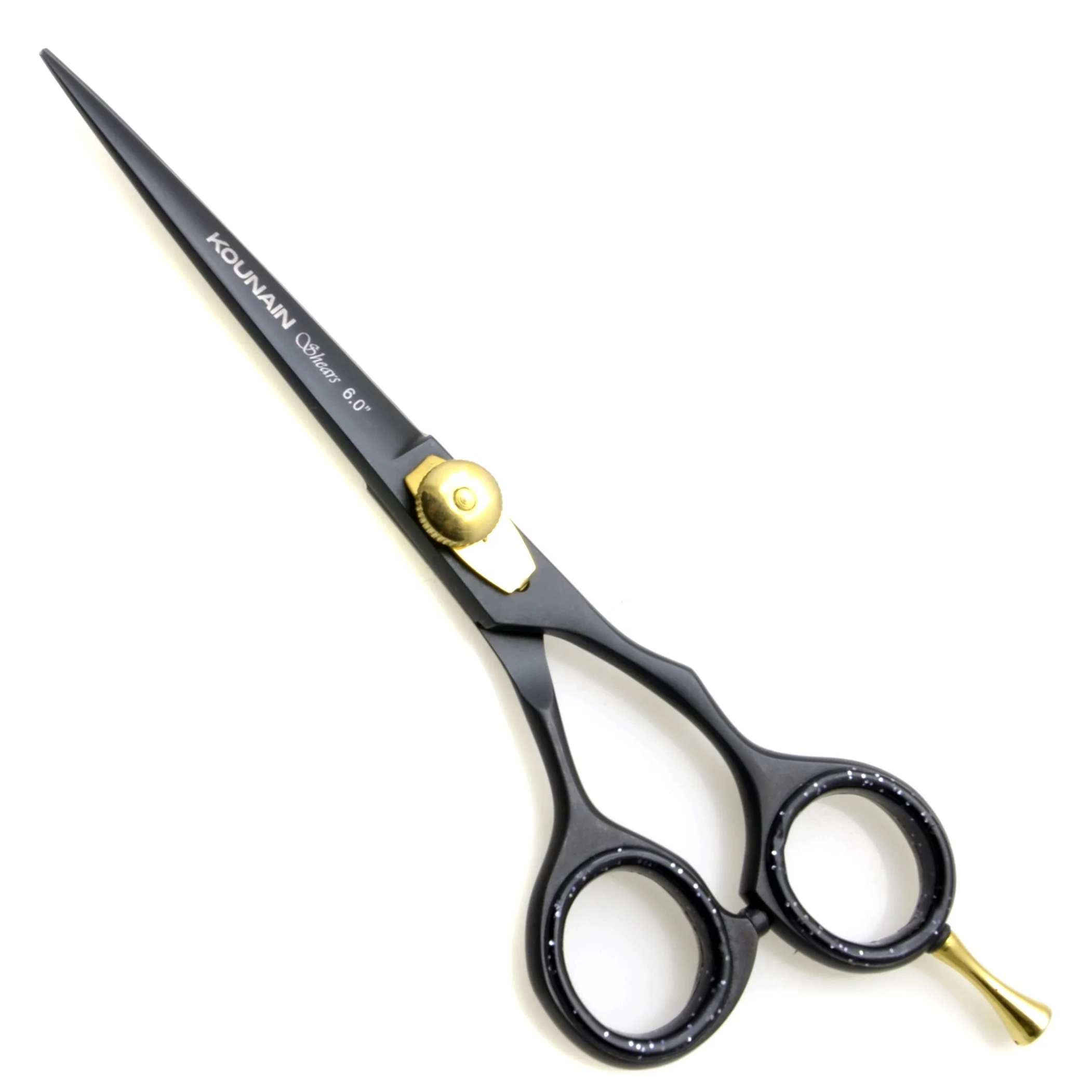 Professional Stainless Steel SS 420 Hair Cutting Scissors Sharp Tip Black Gold Blue Coated for Salon Use