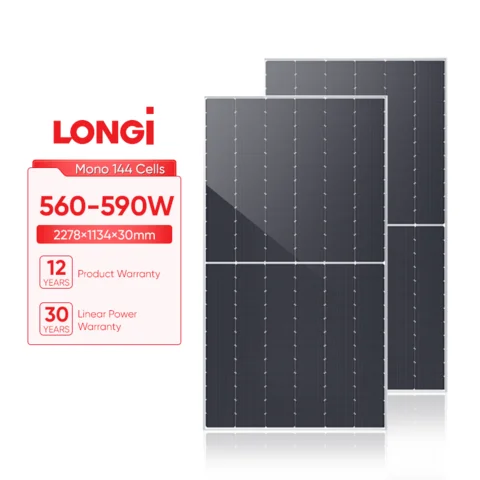 LONGi Himo 6 Pv Solar Power Modules 560w 565w 570w 575w 585w Longi Panel Solar Longi High Efficiency Hi-Mo 6 Solar Panels 580w