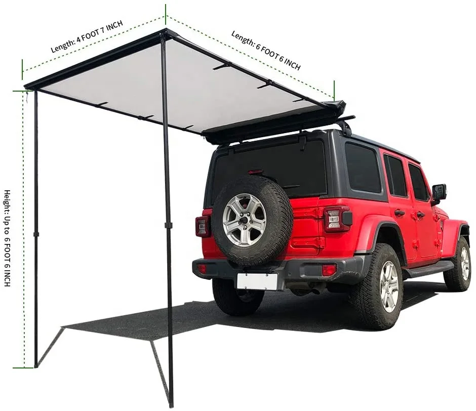 250x300x200cm Camper waterproof rainfly rain tarp portable car rear awning