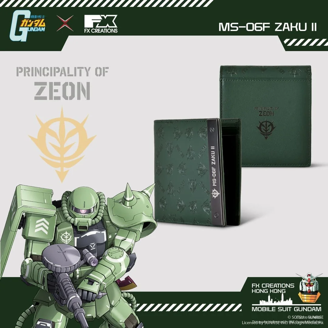 2024 новый дизайн высококачественный держатель для карт MS-06F ZAKU II мобильный костюм Gundam полиэстер кошелек в японском стиле аниме мультфильм