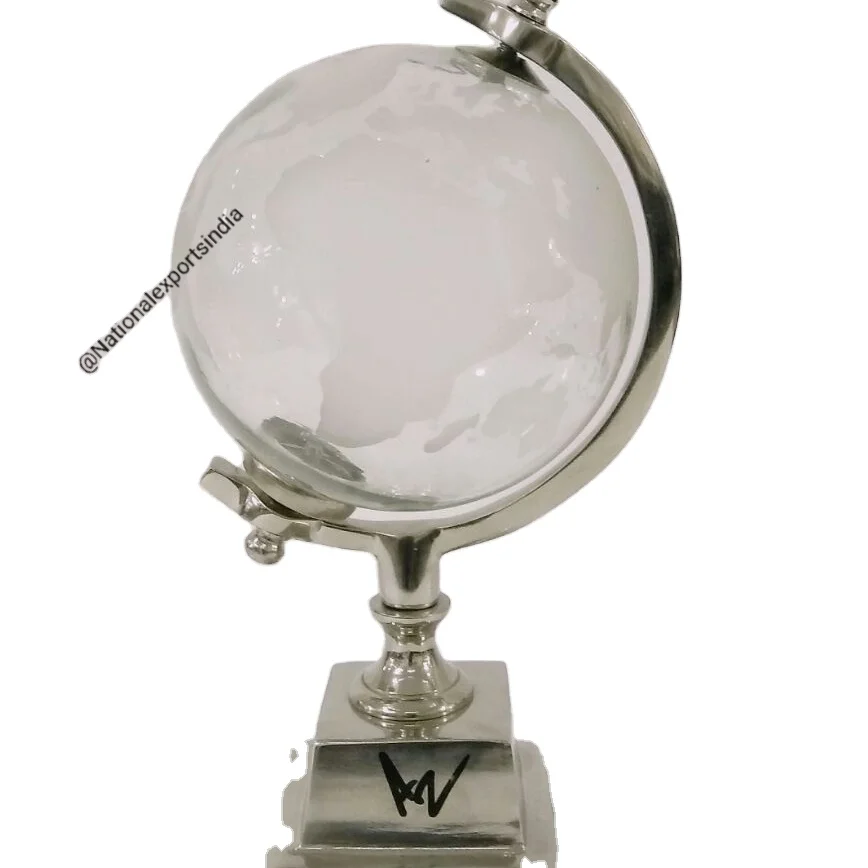 HCNT Globe Education Supplies Globe Floating Teaching Resources Levitation 8 Inch White Light Blue Power Geography Rotating Type