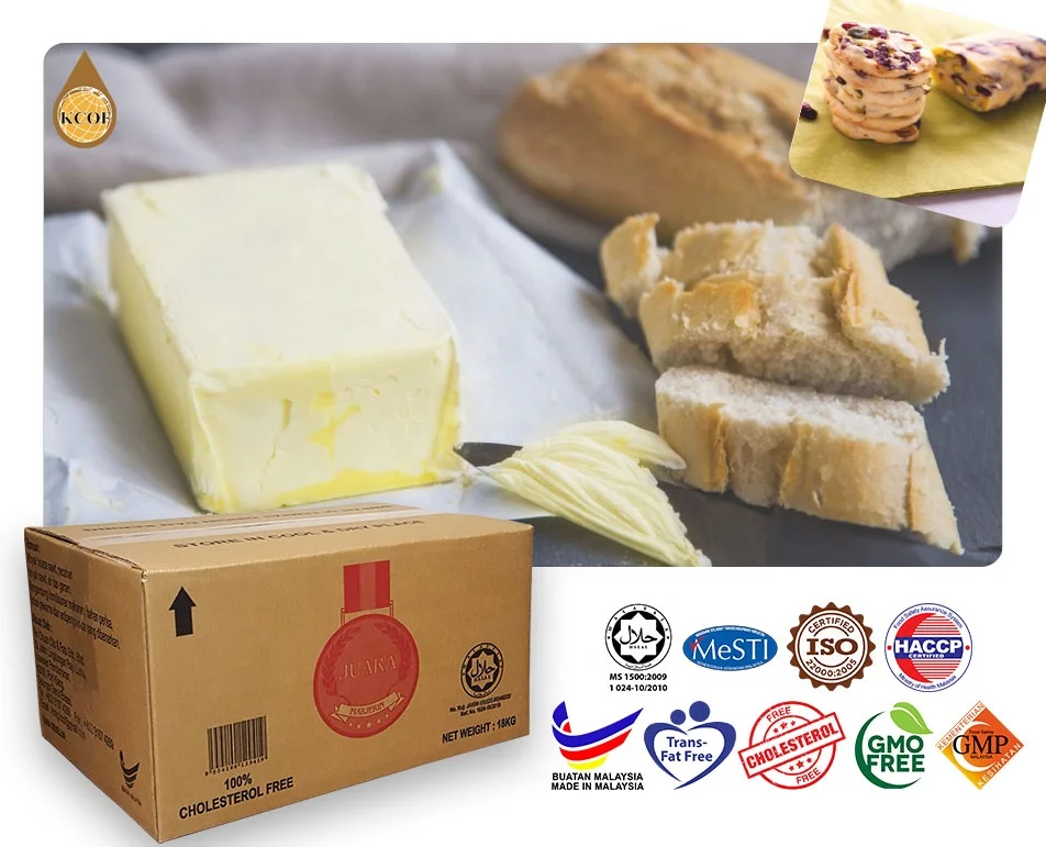 OEM сырое рафинированное ароматизированное растительное масло маргарин 15 кг/18 кг/20 кг готовая пекарня промышленная сертифицированная халяльная пальма