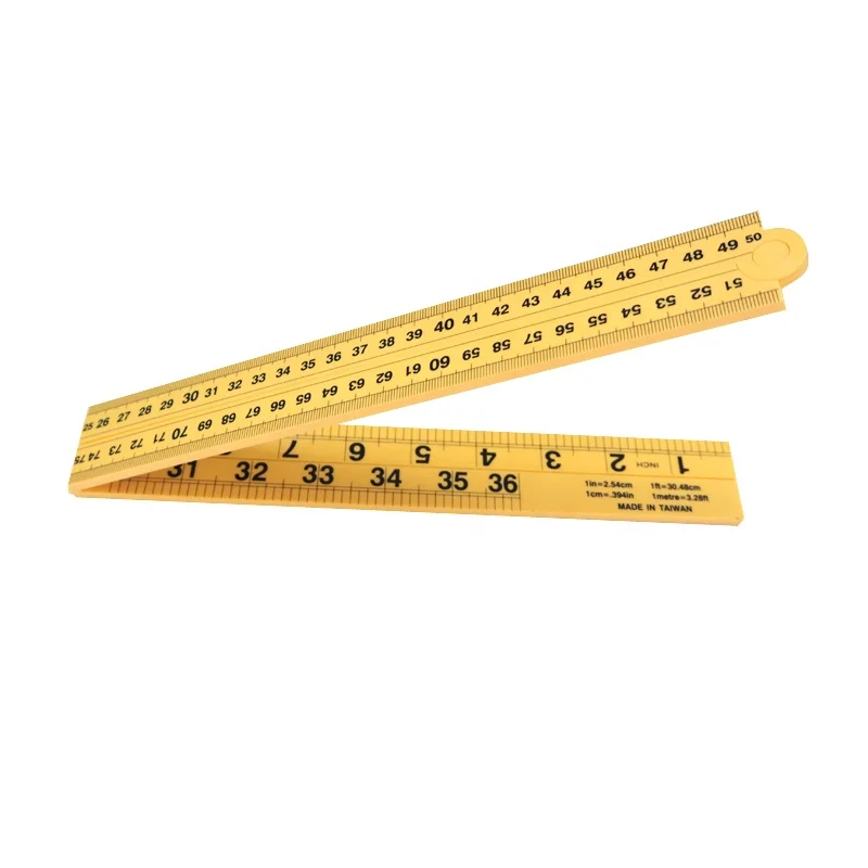 Folding Meter Stick, Meter Stick, Meter in Inches, Centimeters, Millimeters and Meters, Fold-able Ruler, Measurement,, 1 Meter