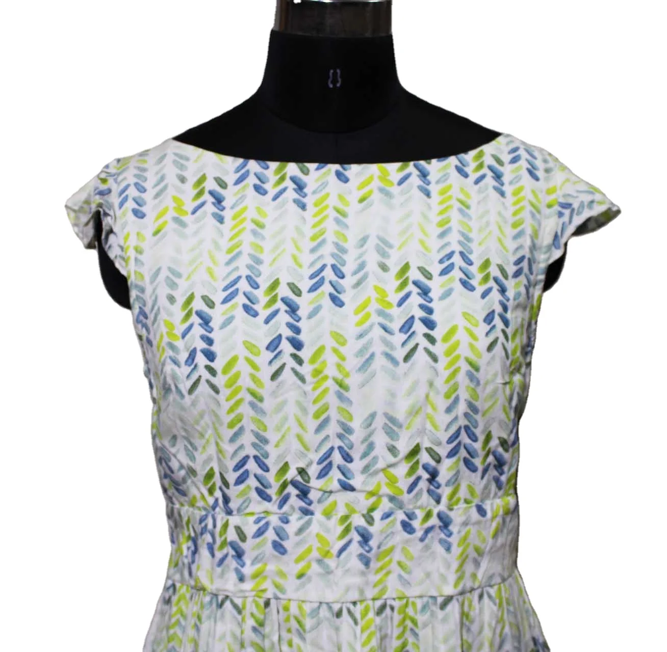 Summer Elegant Casual Dresses Fashion Ladies Vintage Latest Design 100% cotton resort party dress for women