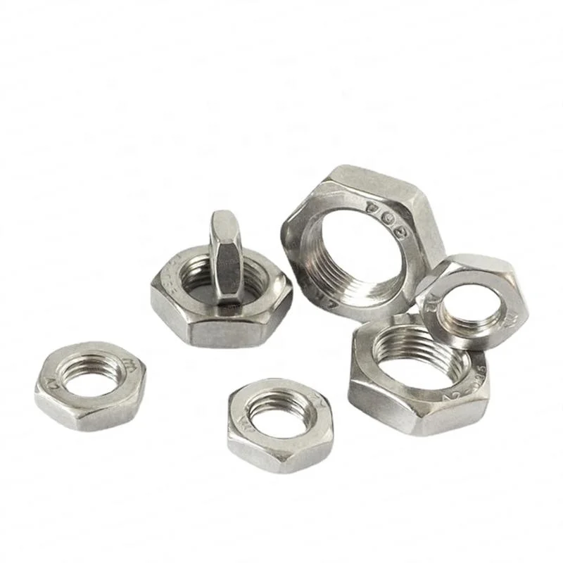 SDPSI DCT DIN439 Stainless Steel Hex Thin Nuts M2 M2.5 M3 M4 M5 M6 SS304