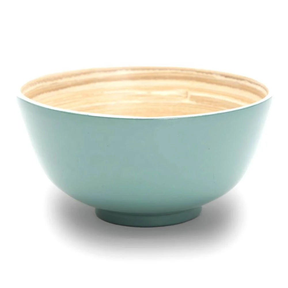 Natural Bamboo Salad Bowls Dinnerware Bowls