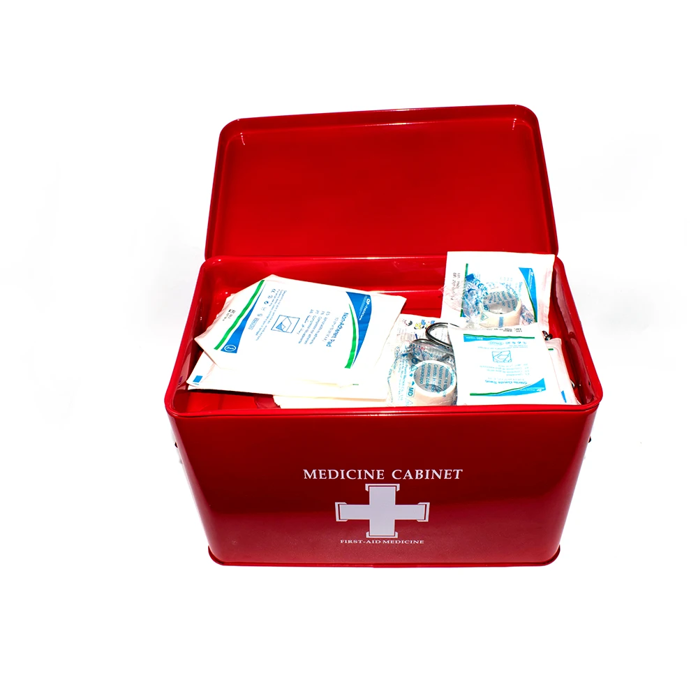 Multi-layered Family Medicine Metal Medical Box Medical First Aid Storage Box Storage Medical Gathering First Aid Box