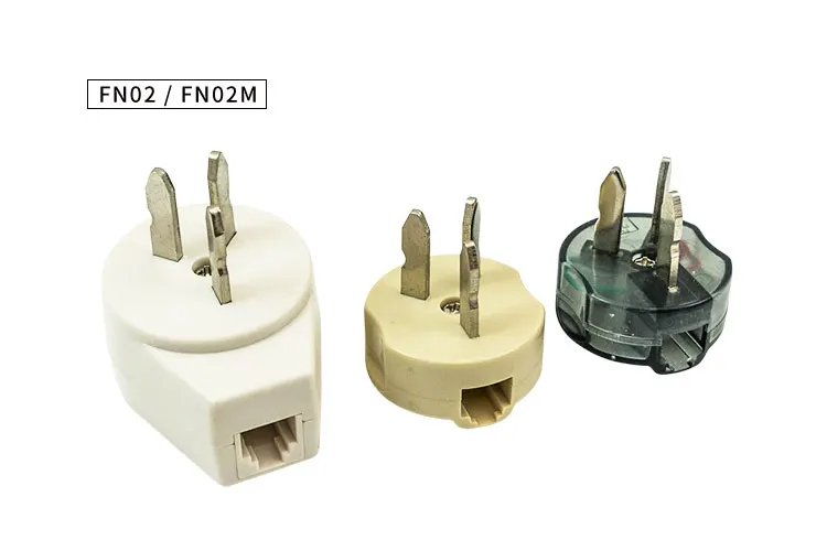 Customized Telephone Accessories RJ11 Telephone Adapter for Finland& Norway