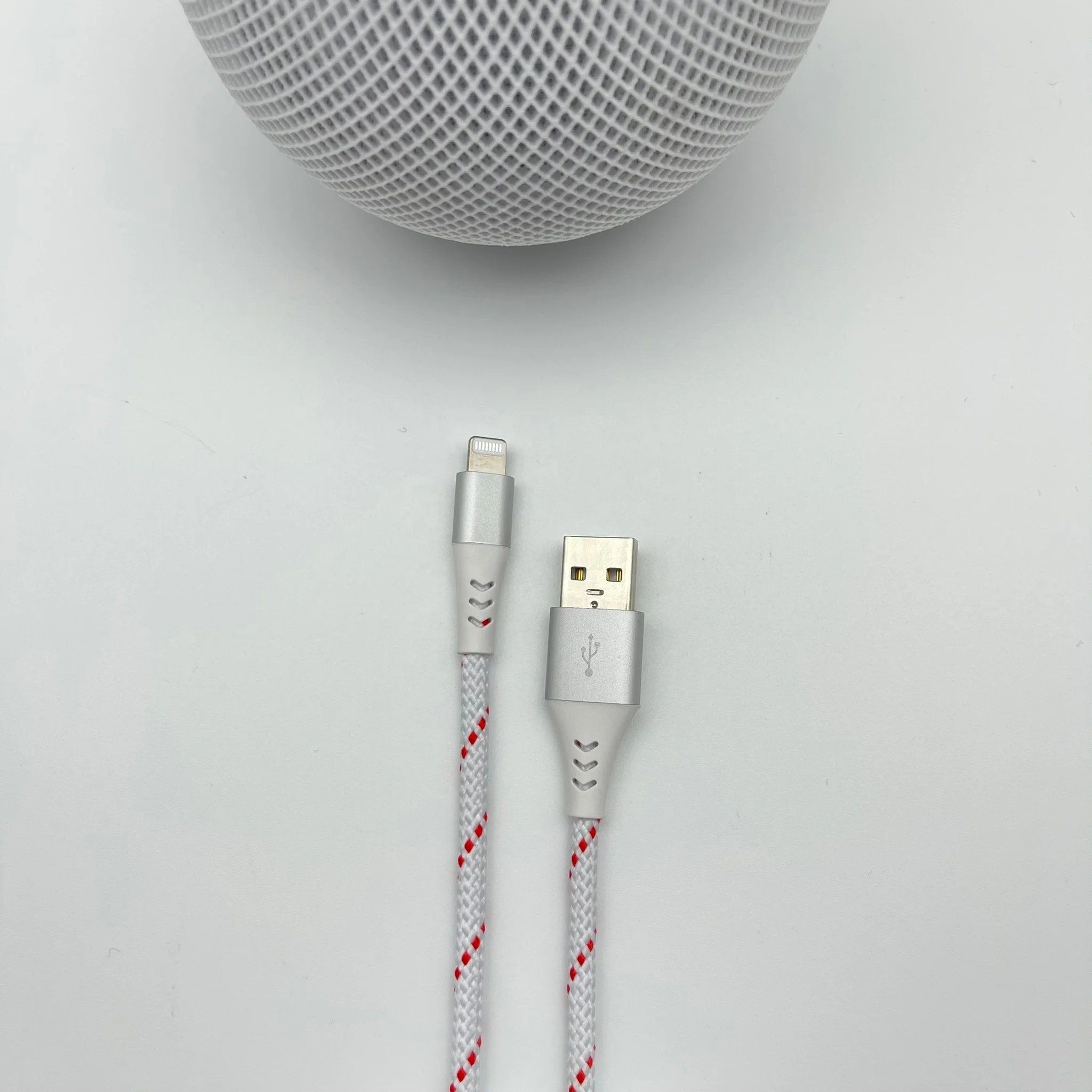 3ft 6ft 10ft Nylon Braided Metal Head Lightning Cable 2021 Trending Design Best Option for Buyers