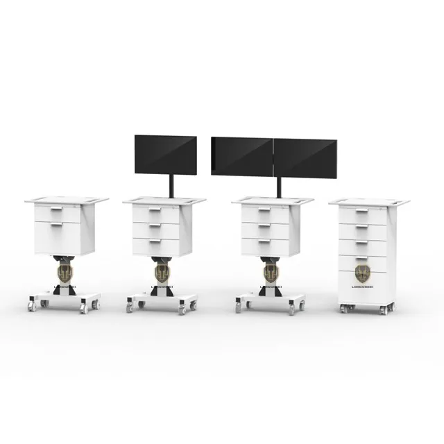 Ultrasound machine trolley 4 silent medical castors