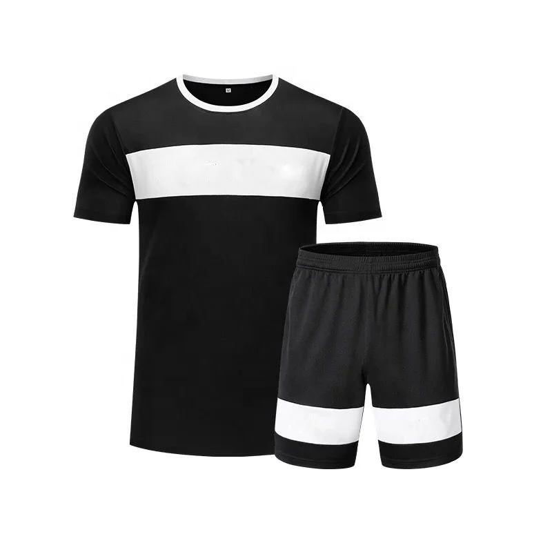 Stylish design t-shirt and short tracksuit Outfit Quick Dry Track Suits For men Sports Training Wear Track Suits