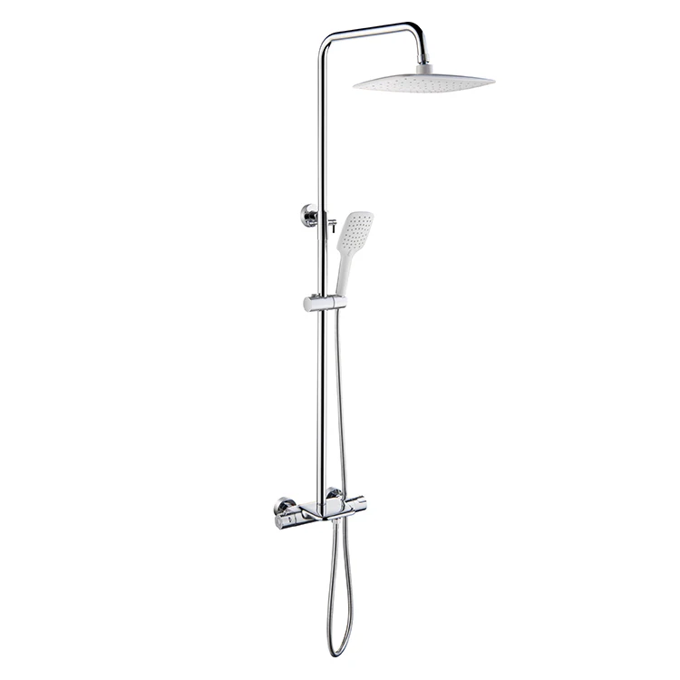 modern rain shower set sanitary ware in wall chrome brass mixer faucet bathroom tub with handle faucets