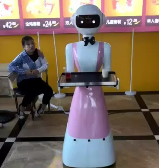 Intelligent food service robot with autonomous navigation Intelligent food delivery robot factory Robot Intelligent Serveur