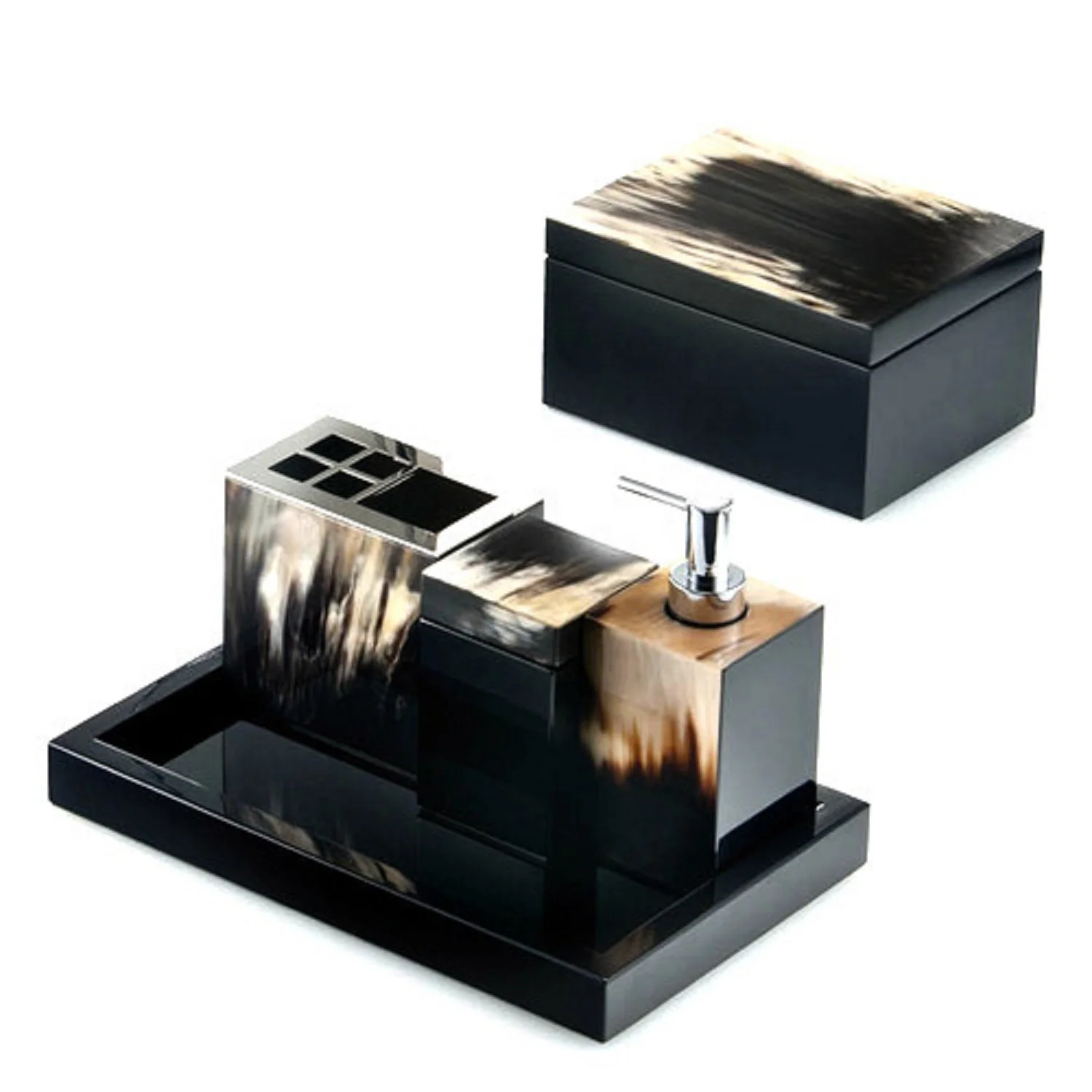 Soap Dish with, Tooth Brush Holder, Bathroom Accessories Made of Resin Bathroom Set Wholesale