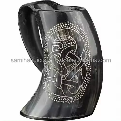 new design best quality Viking Drinking Horn Beer Mug Drinking Horn Mug