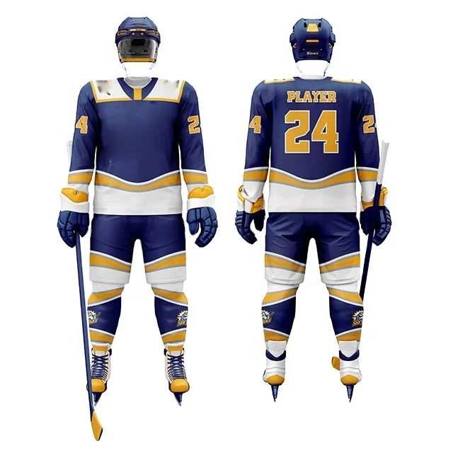 Plus Size Customized Manufactured Ice Hockey Pant Shell for Ice Hockey Uniform Customized Unique Hockey Jersey Uniform Men Sets