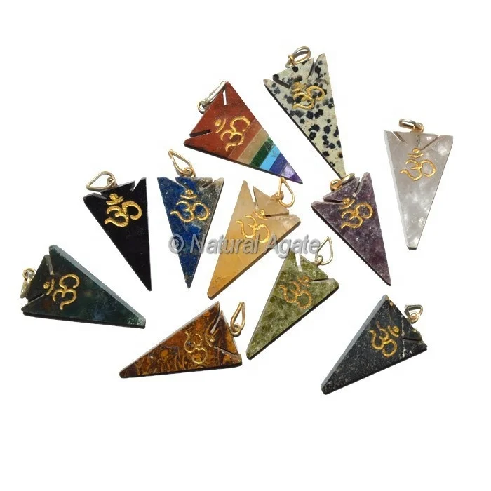 Buy Online Moss Agate Pencil Pendants