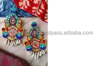 Серьги с бисером