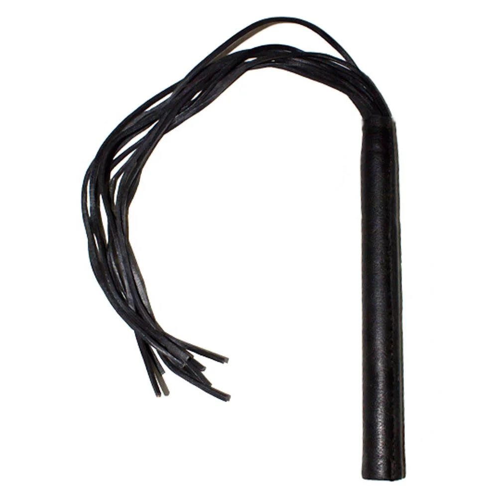 HMB-527B LEATHER BULLWHIPS FLOGGER BLACK WHIPS BDSM SPANKING FLOGGERS