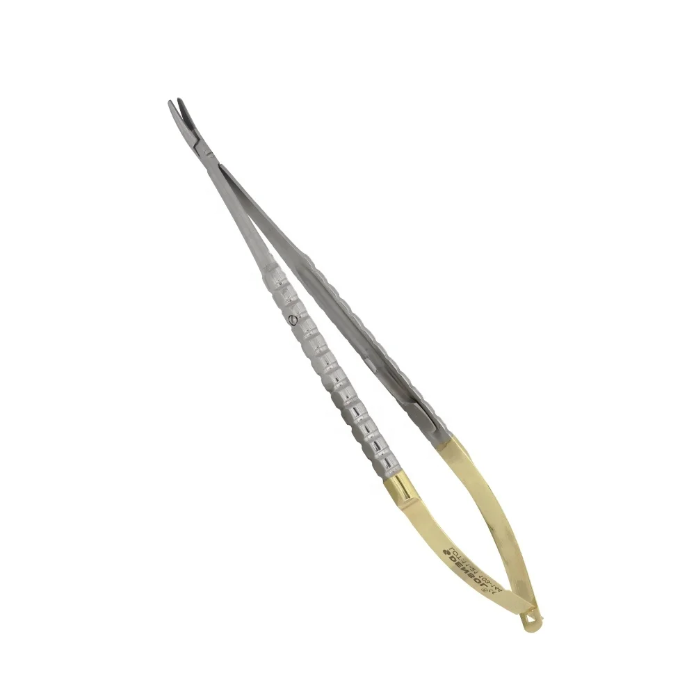 Dental Surgical Castroviejo Needle Holder 18cm Curved  Tungsten Carbide Denatal Instruments Surgucal Tools