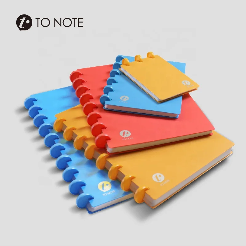 Pre-punched Mushroom Hole PVC Notebook Planner Cover DIY Notebook