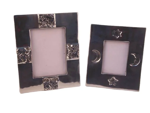 High Quality Metal Floral Shape Mosaic Picture Photo Frame Table Top Desk Photo Frame Wedding Gift Decorative Photo Frame