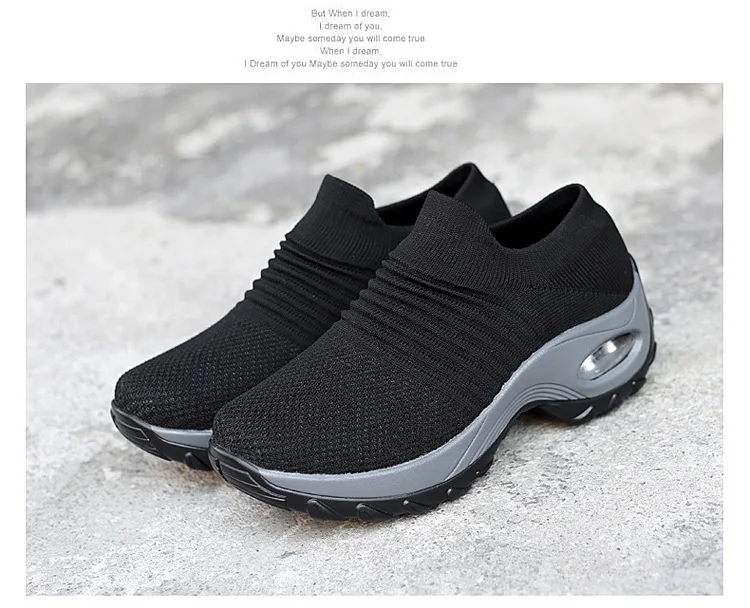 Ladies, girls and elderly shoes, outdoor fashionable slip-on slip-on slip-ons for walking in the park, casual shoes, breathable