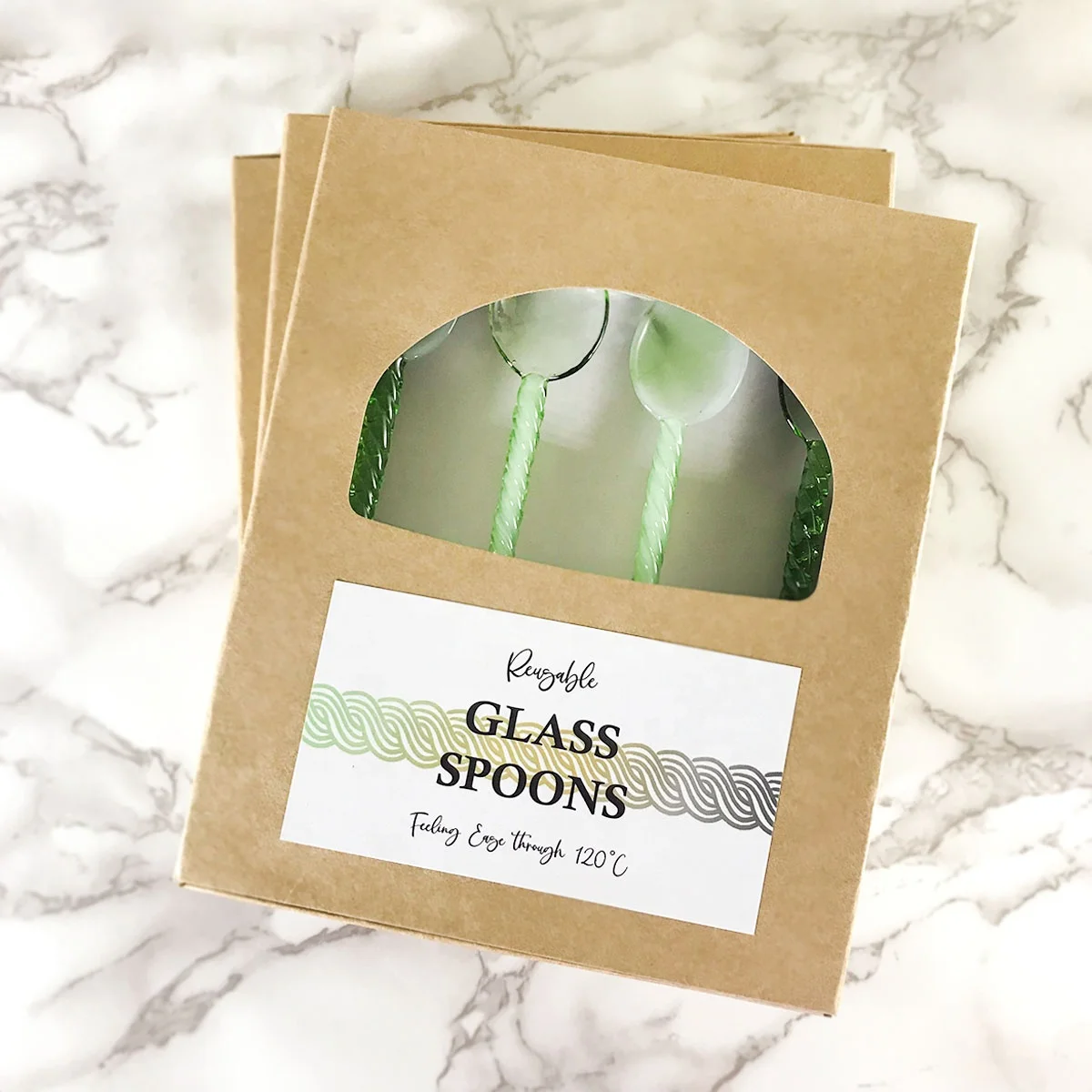 Heat Resistant Stirring Rod Glass Spoons