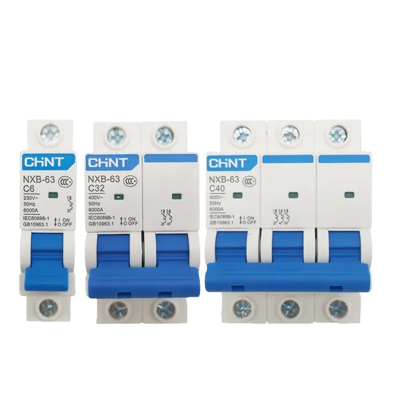 Chint MCB English version circuit breaker CE nxb-63 2p 40A miniature circuit breaker