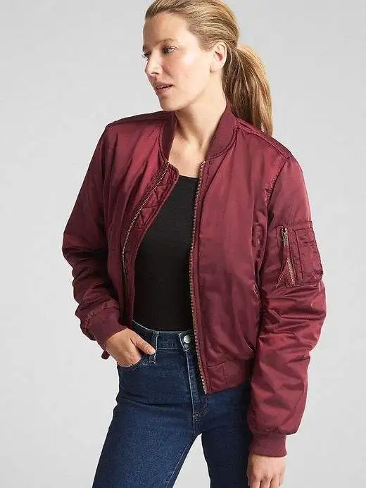 Ladies Best Custom Made Jackets Wholesale Best Price Stylish Silk Satin Bomber Jackets BY XAPATA SPORTS