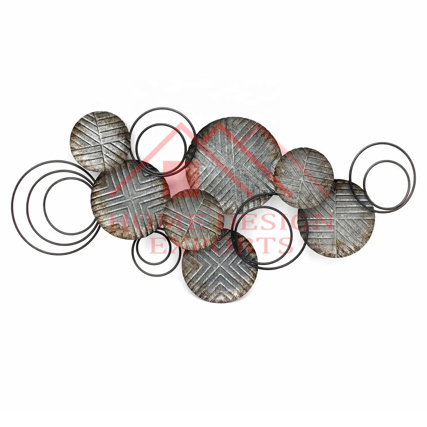 Wrought Iron Flower Wall Decor for Indoor and Outdoor Decorations