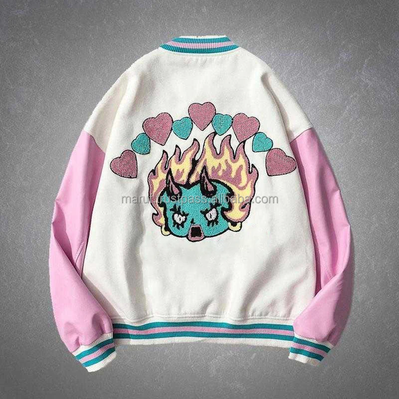 Винтажная куртка MSWVJ114 нашивки из синели на заказ